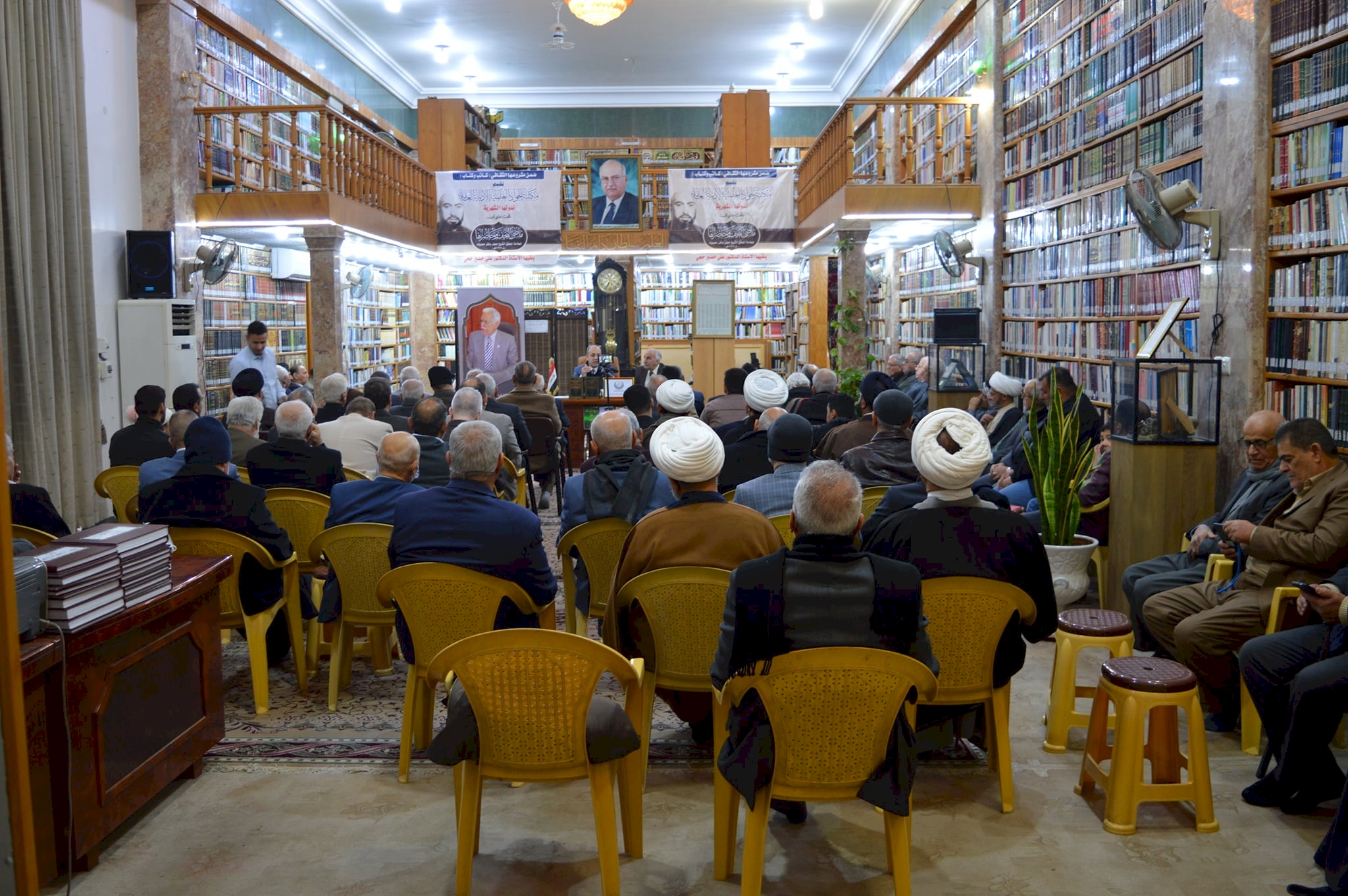 مركز تراث النجف الأشرف يحضر الندوة الثقافيّة لمكتبة الجواد (ع) العامّة